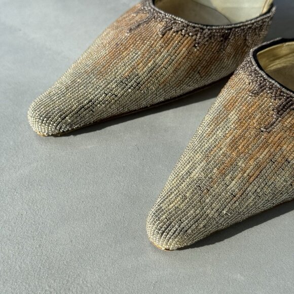 Giuseppe Zanotti Embellished Beaded Kitten Heels - Picture 3 of 15